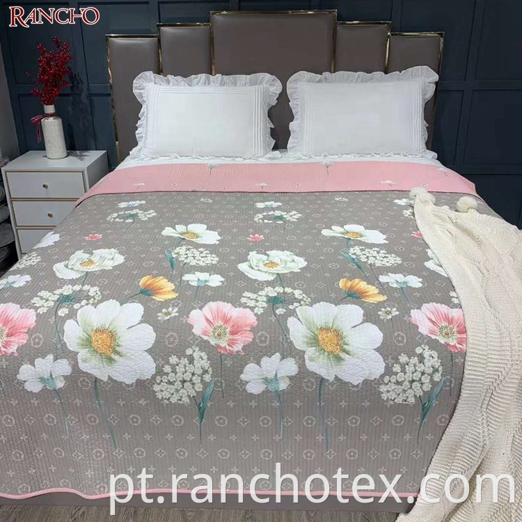 Flower Printing Bedspreads